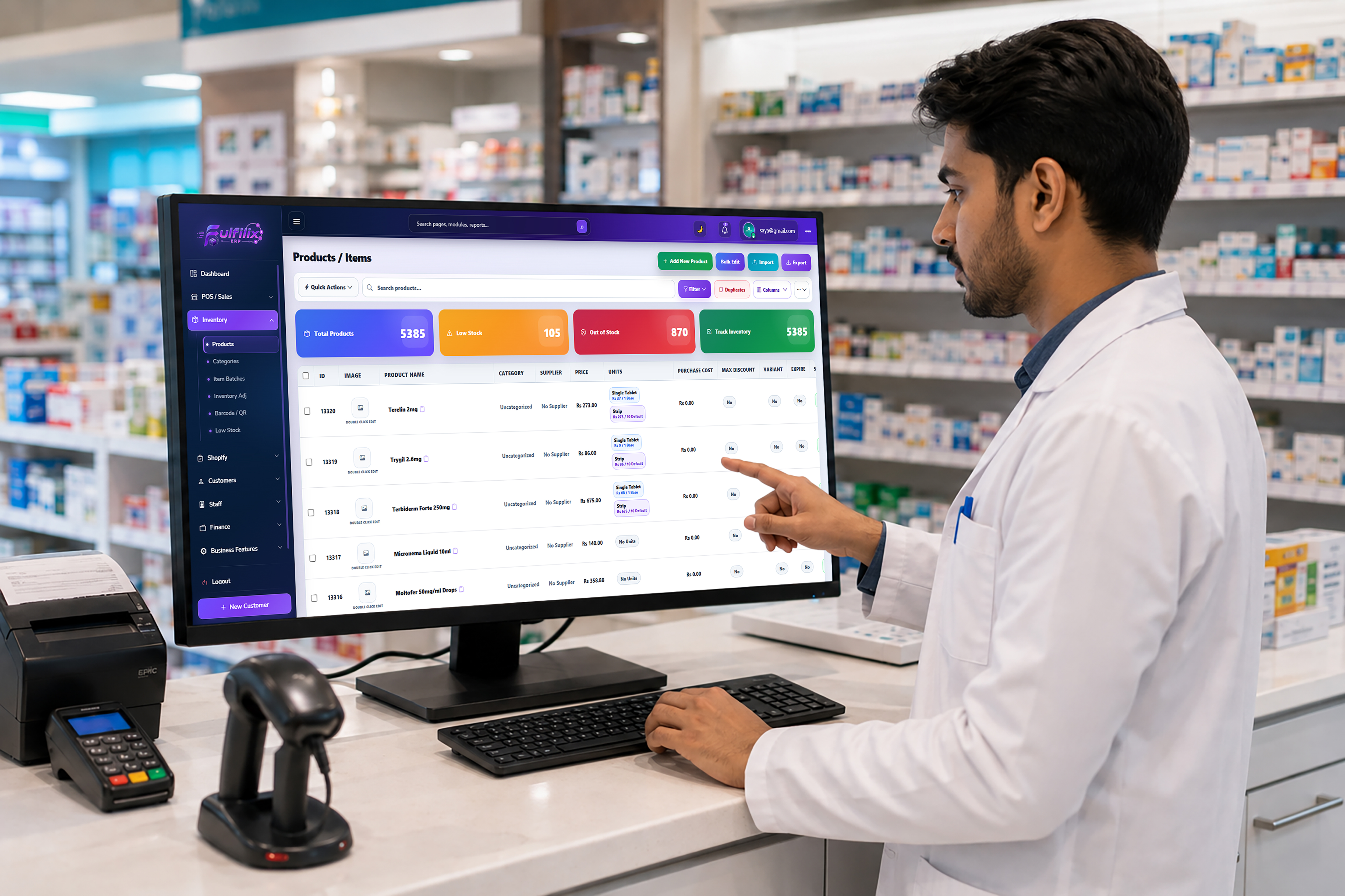 Pharmacy and healthcare management